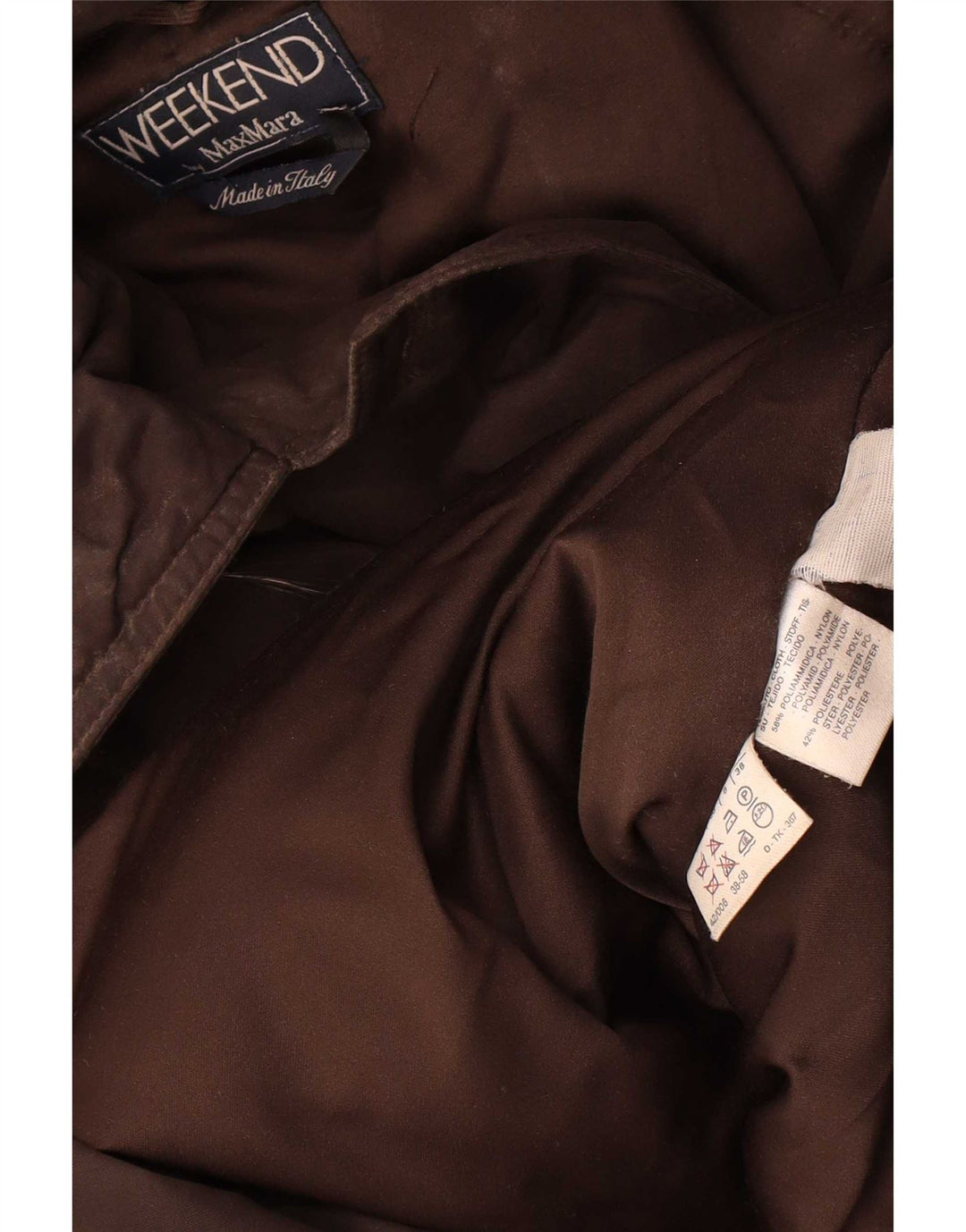 Max Mara Parka surdimensionnée à capuche pour femme UK 8 Small Marron