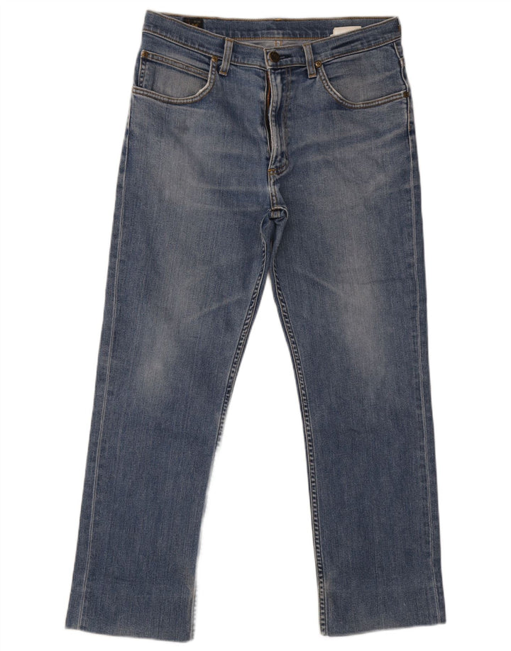 Lee Straight Jeans til mænd W34 L27 blå bomuld