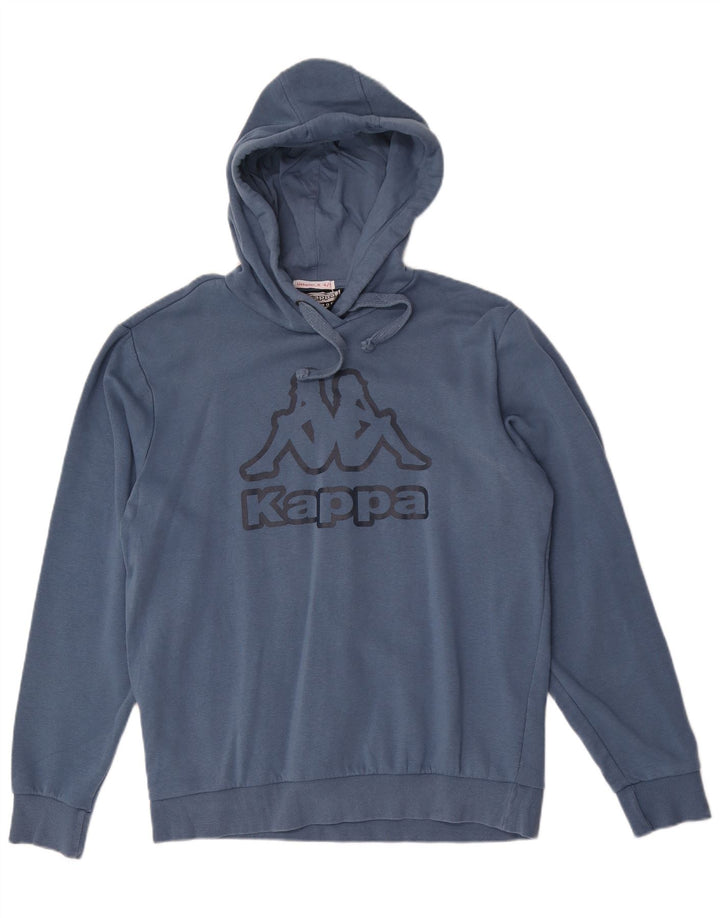 Kappa Mens Graphic Hoodie Jumper Large Navy Blue