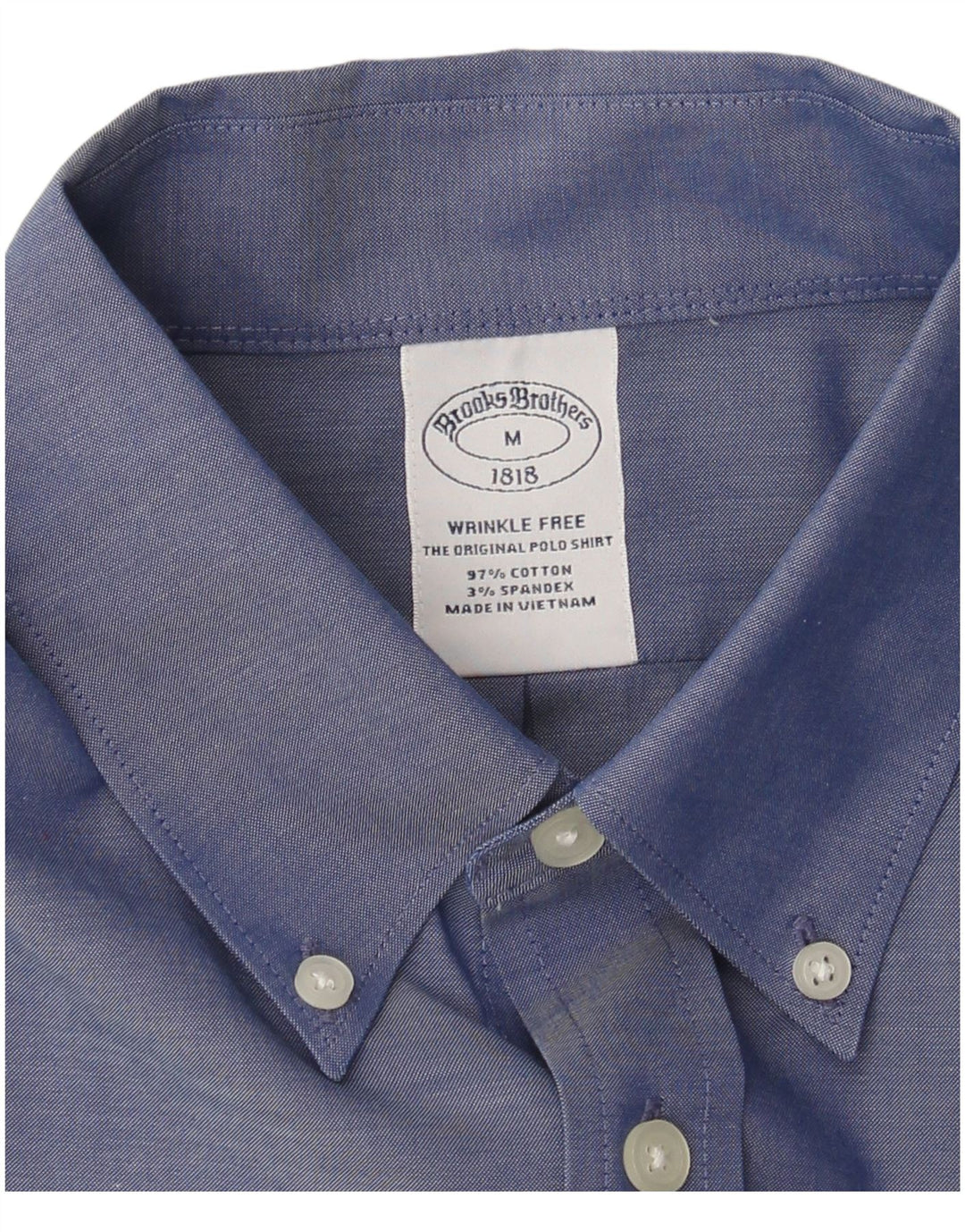 Brooks Brothers Mens Shirt Medium Blue Cotton