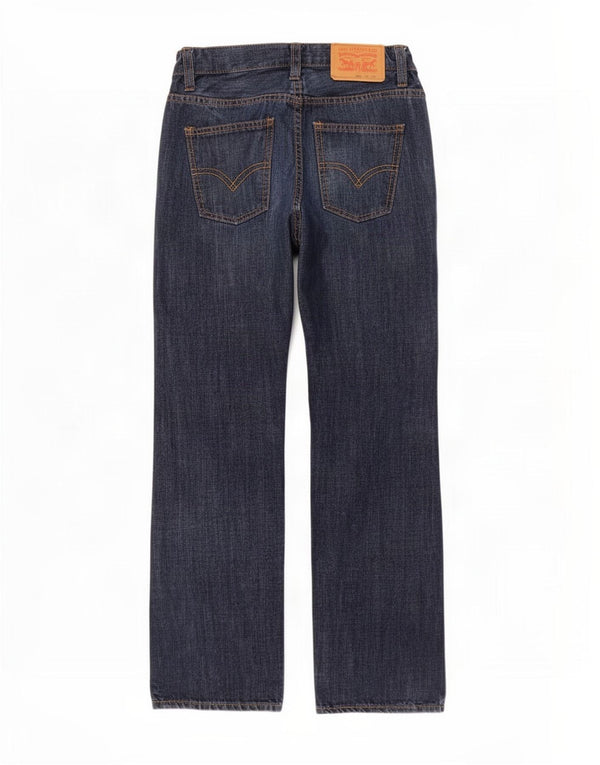 Jeans Levi's Boys Jambe Droite Straight 9-10 anos W25 L25 Azul Marinho Algodão