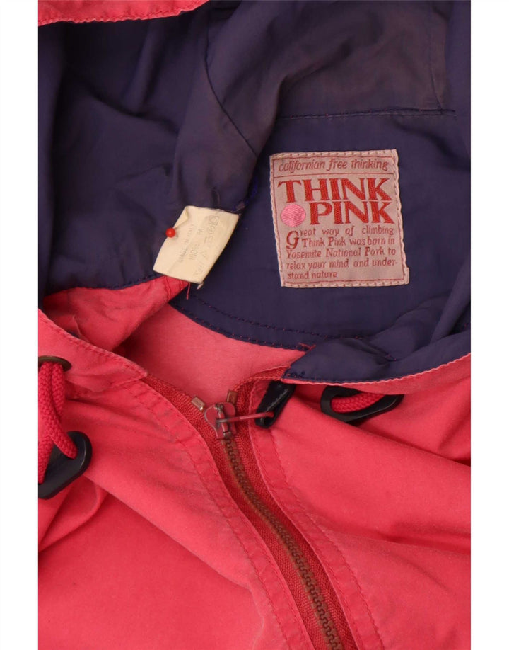 Think Pink Mens Hooded Rain Jacket IT 52 XL Polyamide