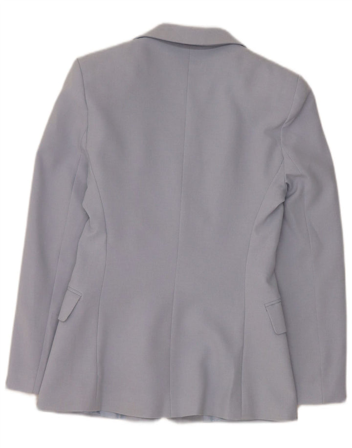 Marks & Spencer Womens 2 Button Blazer Jacket UK 10 Small Blue