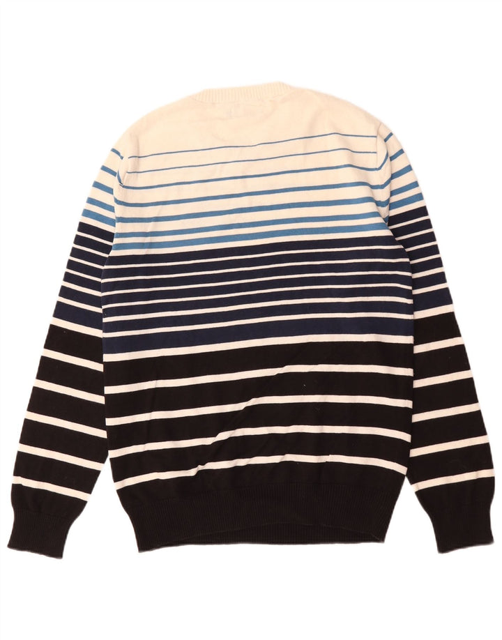 Jack & Jones Herre sweater med rund hals, medium sort Colourblock Bomuld