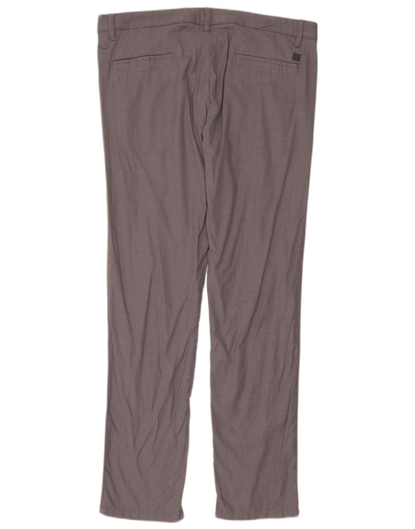 Hugo Boss Mens Slim Chino Trousers W38 L34 Grey Cotton