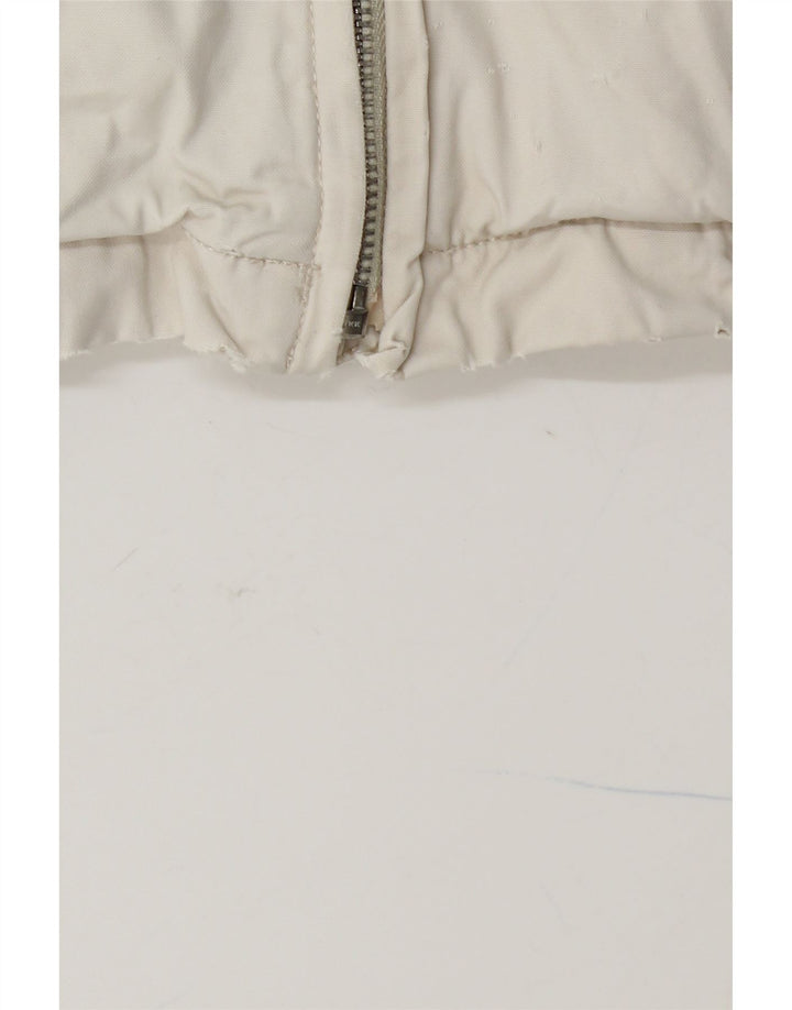 TOMMY HILFIGER Mens Bomber Jacket UK 42 XL White Cotton