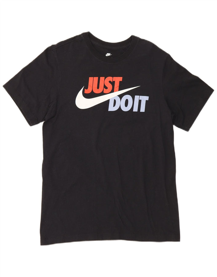 Nike Mens Graphic T-Shirt Top Small Black Cotton