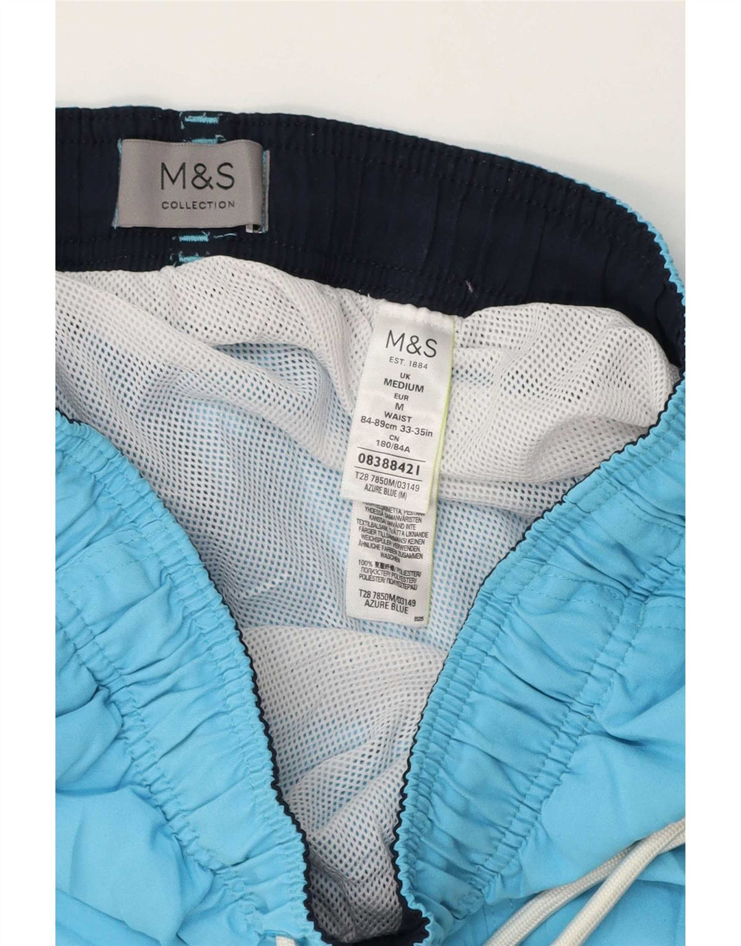 Marks & Spencer Badeshorts til mænd mellemblå polyester