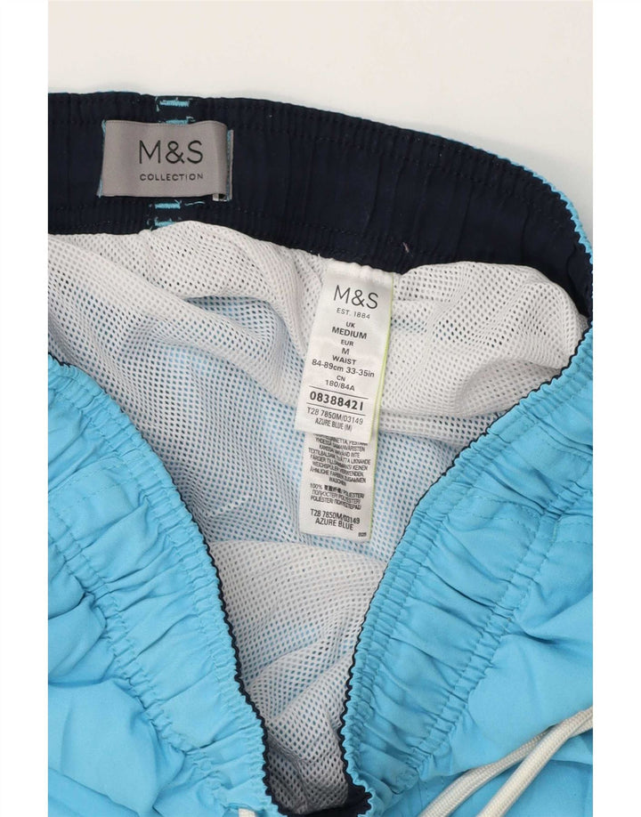 Marks & Spencer Badeshorts til mænd mellemblå polyester