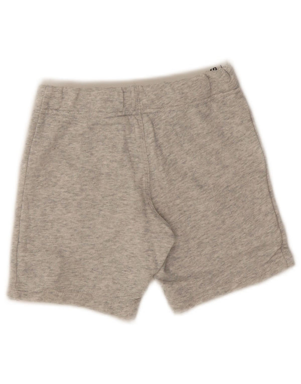 Adidas Boys Graphic Sport Shorts 5-6 Years Grey Cotton