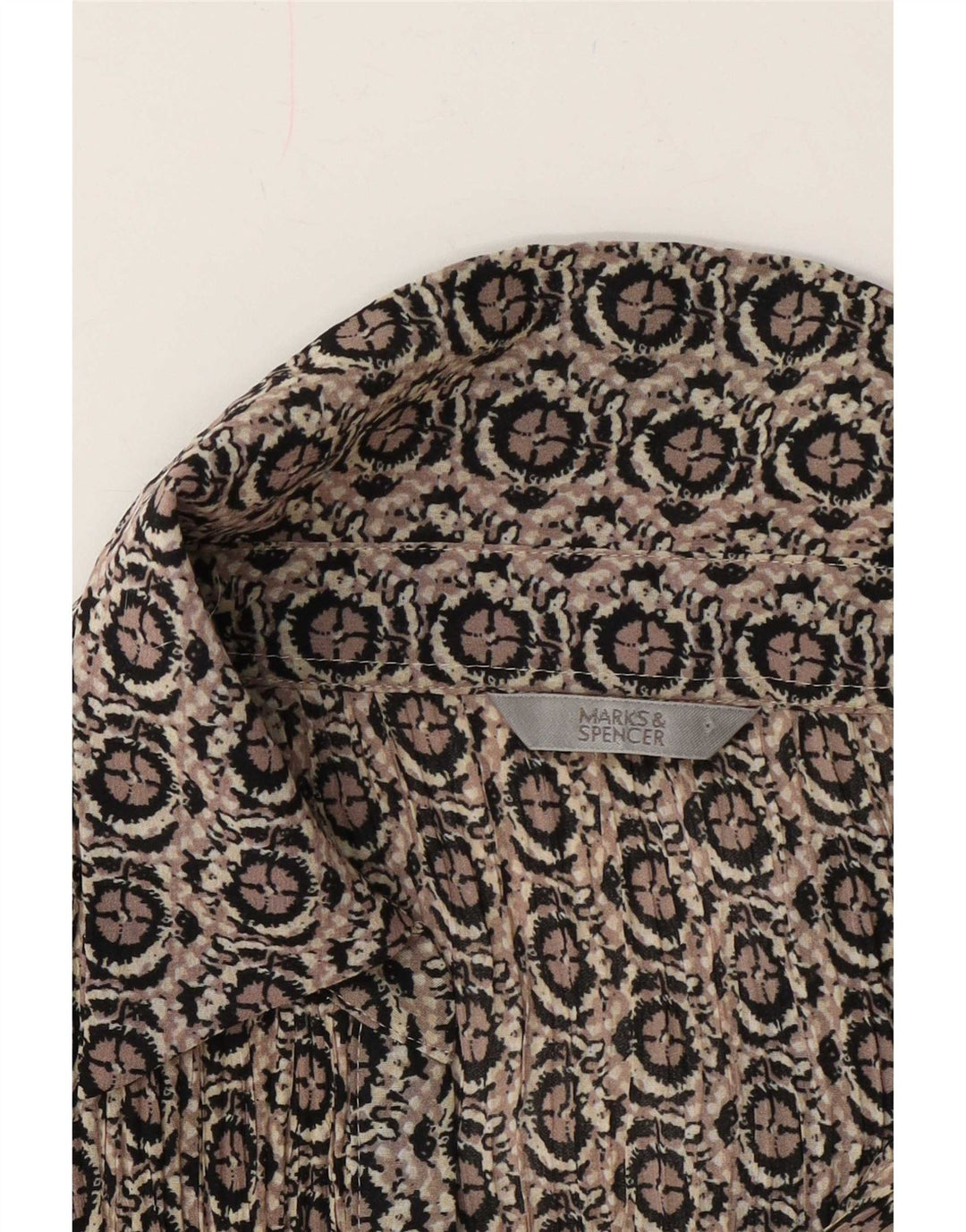 Женская деловая рубашка Marks & Spencer UK 18 XL Серая с геометрическим рисунком