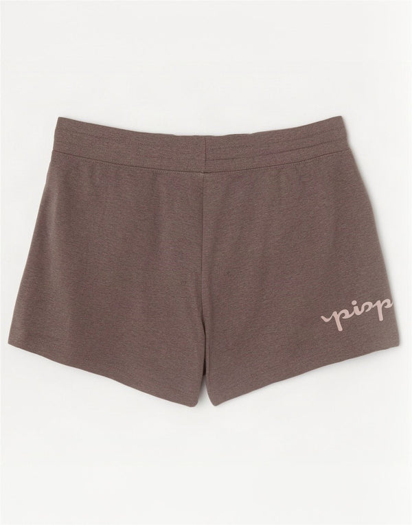 Shorts esportivos gráficos femininos Champion UK 6 XS cinza manchado