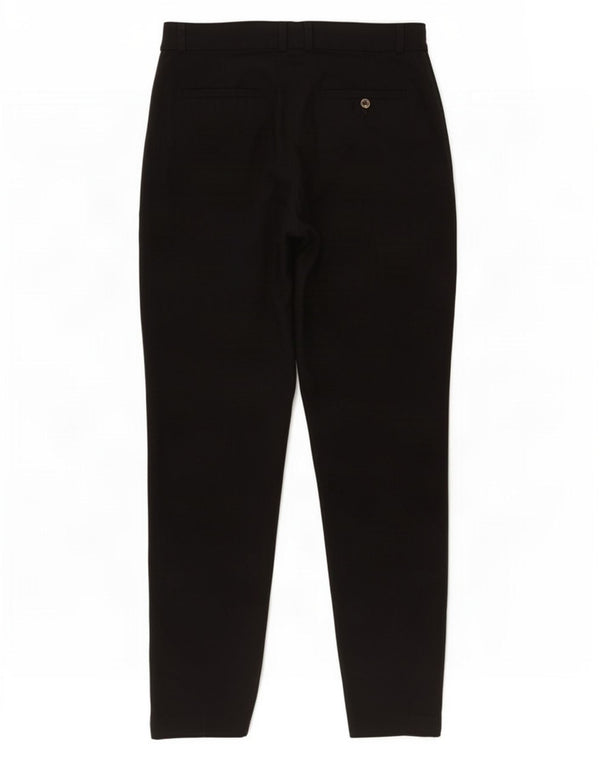 Marks & Spencer Womens Slim Casual Trousers UK 8 Small W28 L28 Black