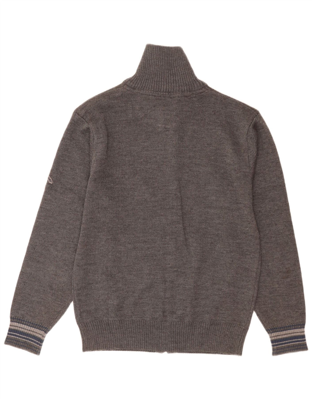 Vintage herre cardigan sweater XL Grå Virgin Wool