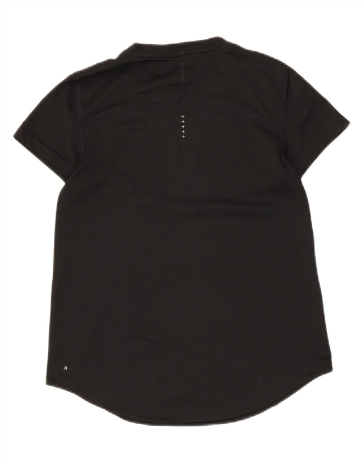 PUMA Womens T-Shirt Top UK 6 XS Black Polyester