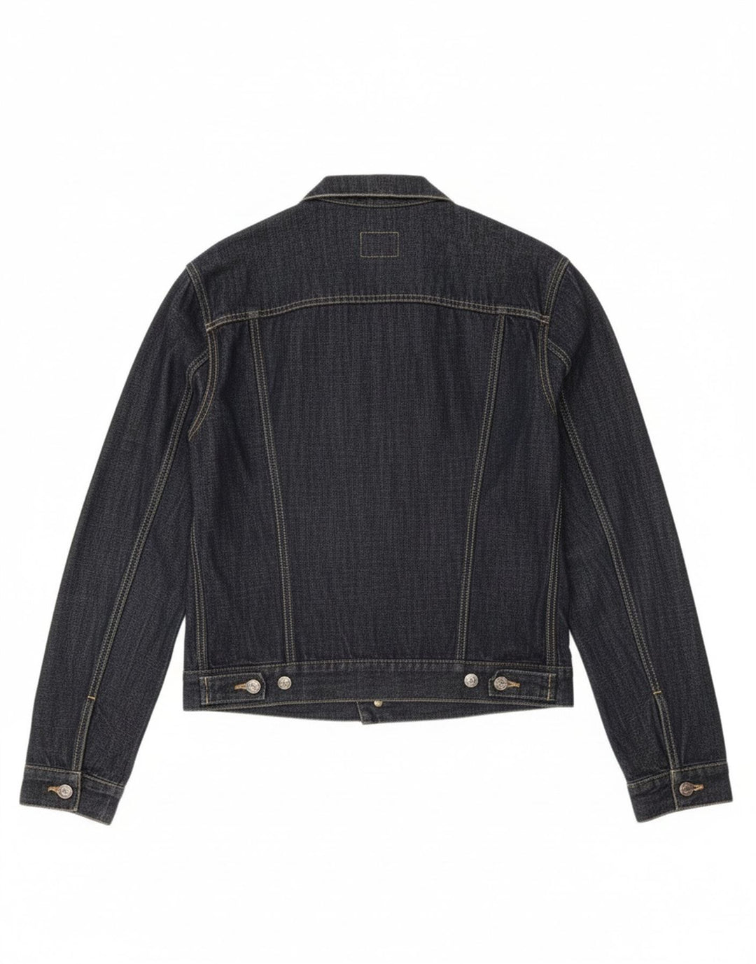 GAS Womens Denim Jacket UK 18 XL Navy Blue Cotton