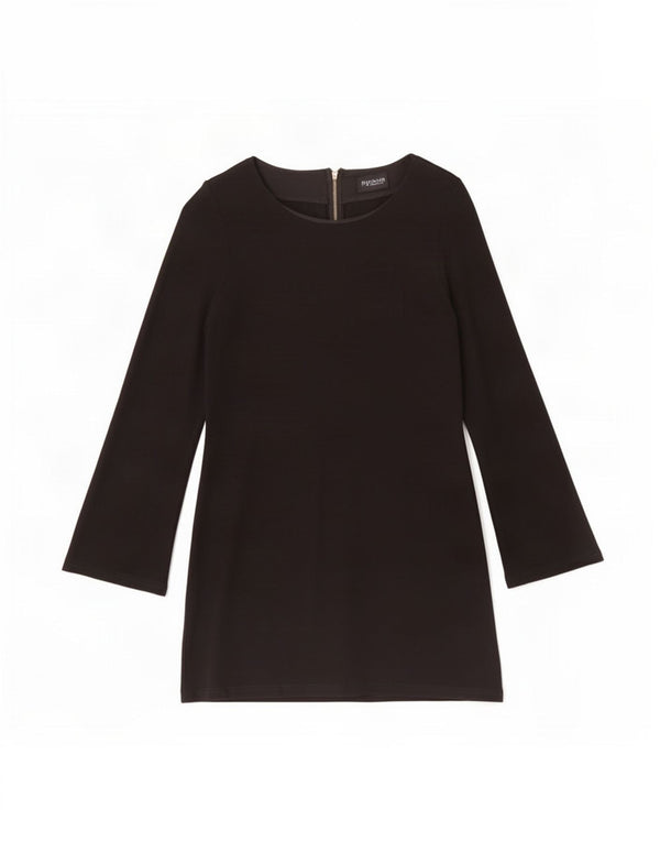 Topshop Robe basique à manches longues pour femme UK 42 en viscose noire moyenne
