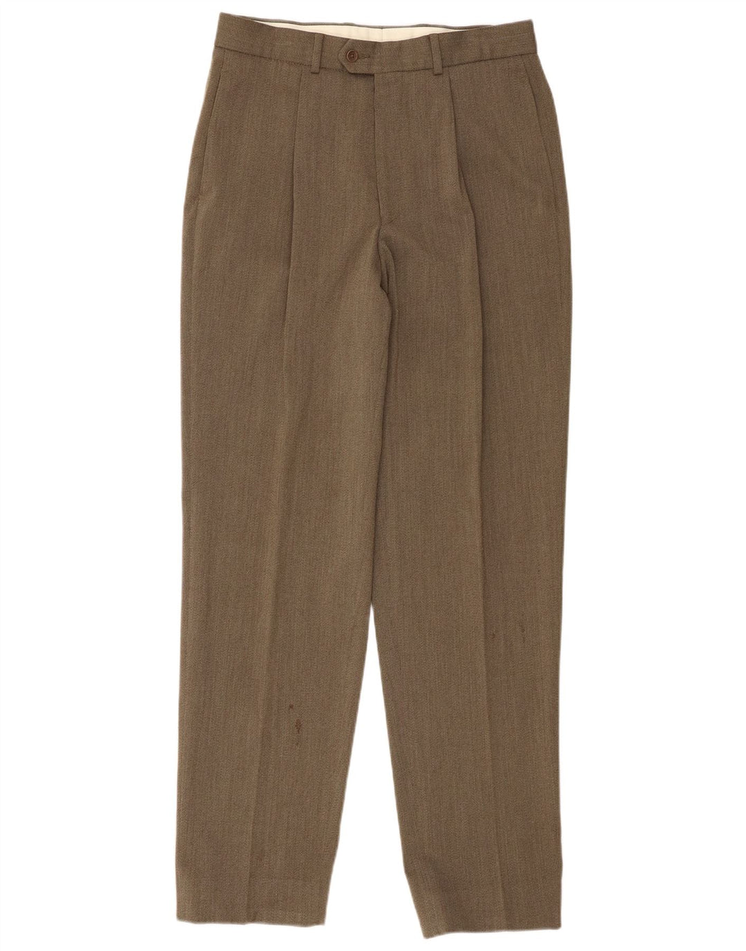 Marks & Spencer Pantalon de costume pour homme W32 L33 Kaki Laine vierge