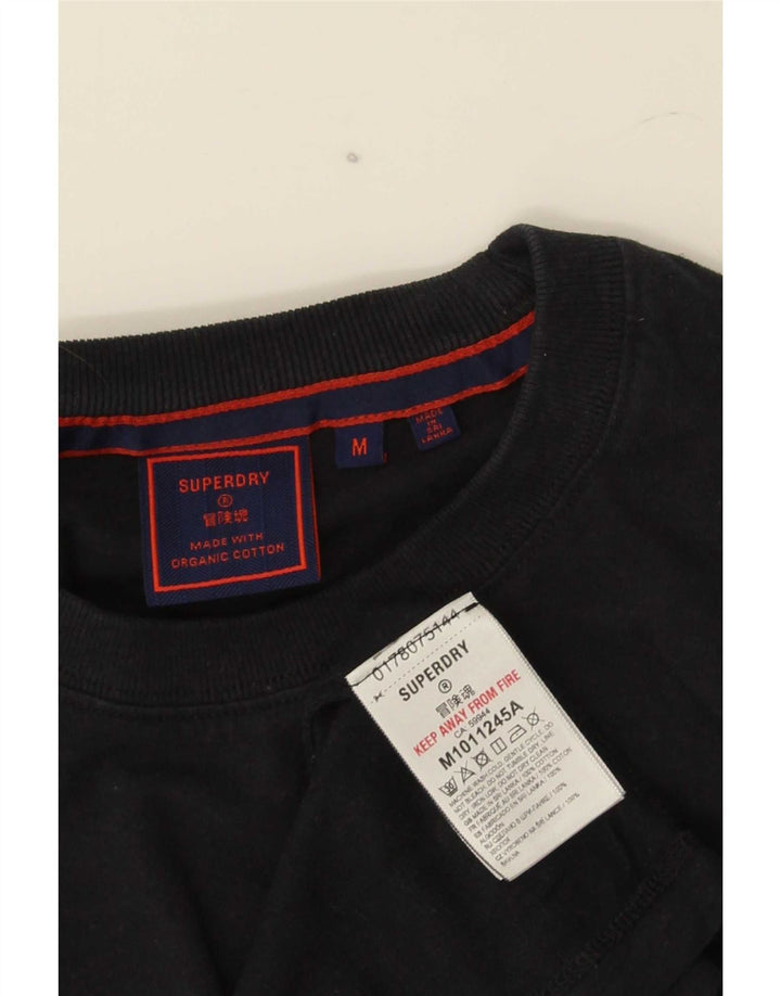 Superdry T-shirt top mellem sort bomuld til mænd