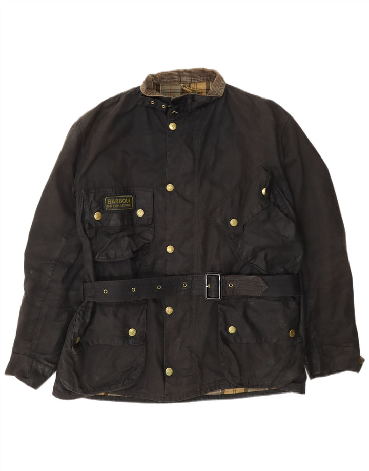 Barbour Veste en coton ciré pour homme UK 44 Large Marron