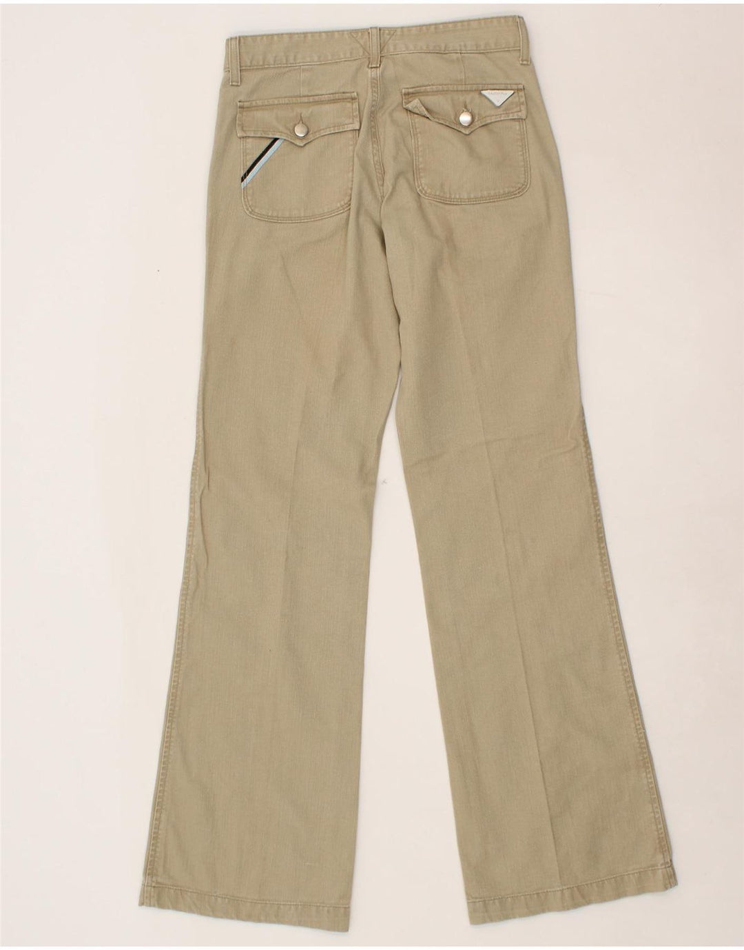 MELTIN' POT Womens Bootcut Chino Trousers W30 L33 Beige Cotton Vintage Meltin' Pot and Second-Hand Meltin' Pot from Messina Hembry 