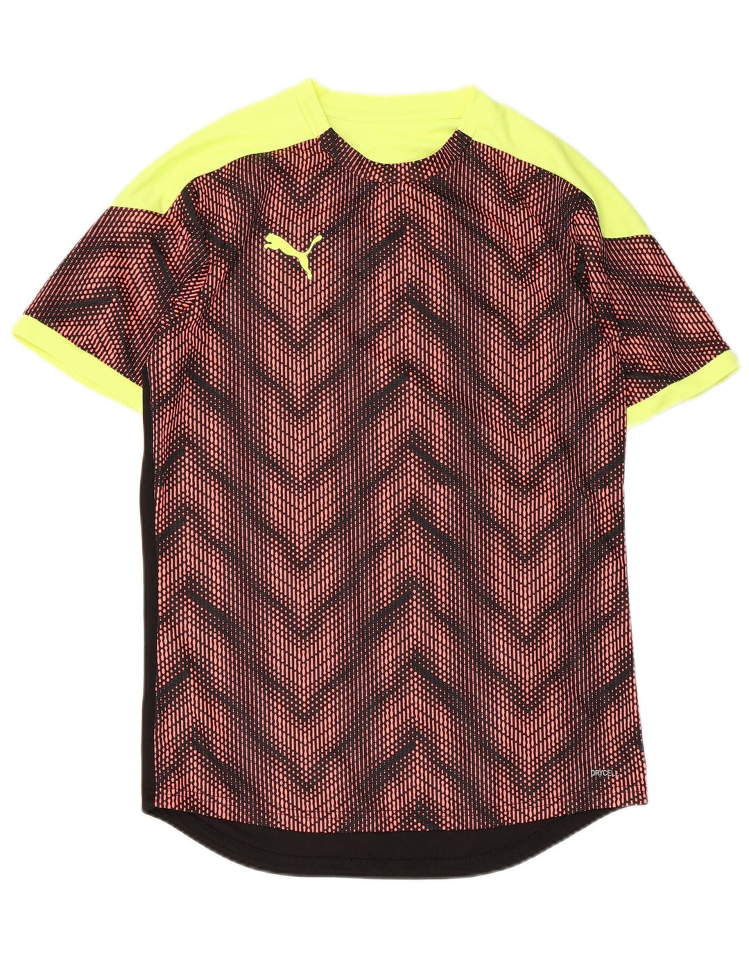 Puma Mens T-Shirt Top Medium Multicoloured Chevron