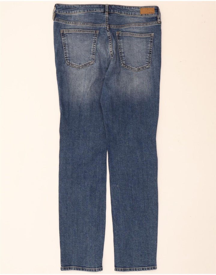 Fat Face Dame Slim Jeans UK 12 Medium W32 L30 Blå Bomuld