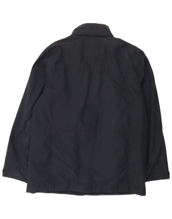 Marks & Spencer Mens Windbreaker Jacket UK 40 Large Navy Blue