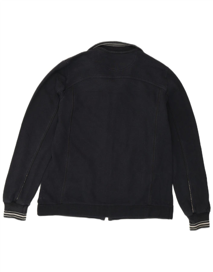 Champion Womens Tracksuit Top Jacket UK 14 Large Navy Blue