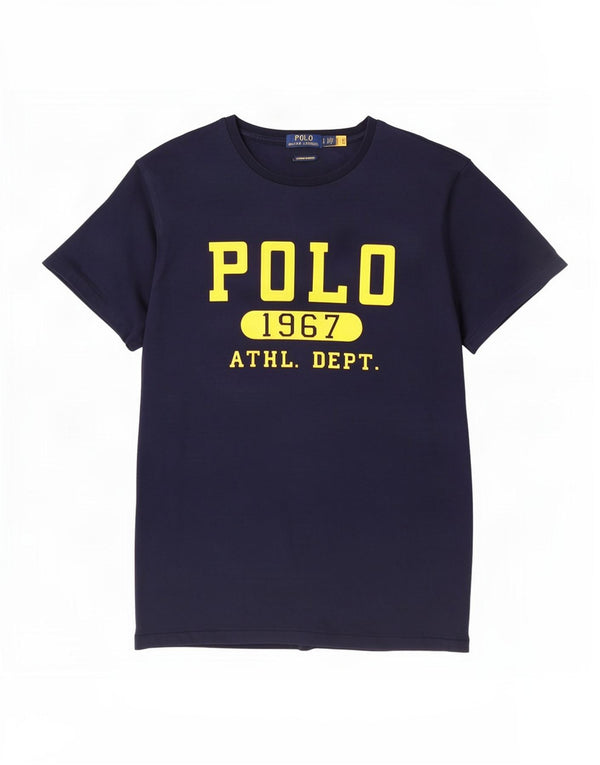 Polo Ralph Lauren Mens Custom Slim Fit Graphic T-Shirt Top Large Navy Blue