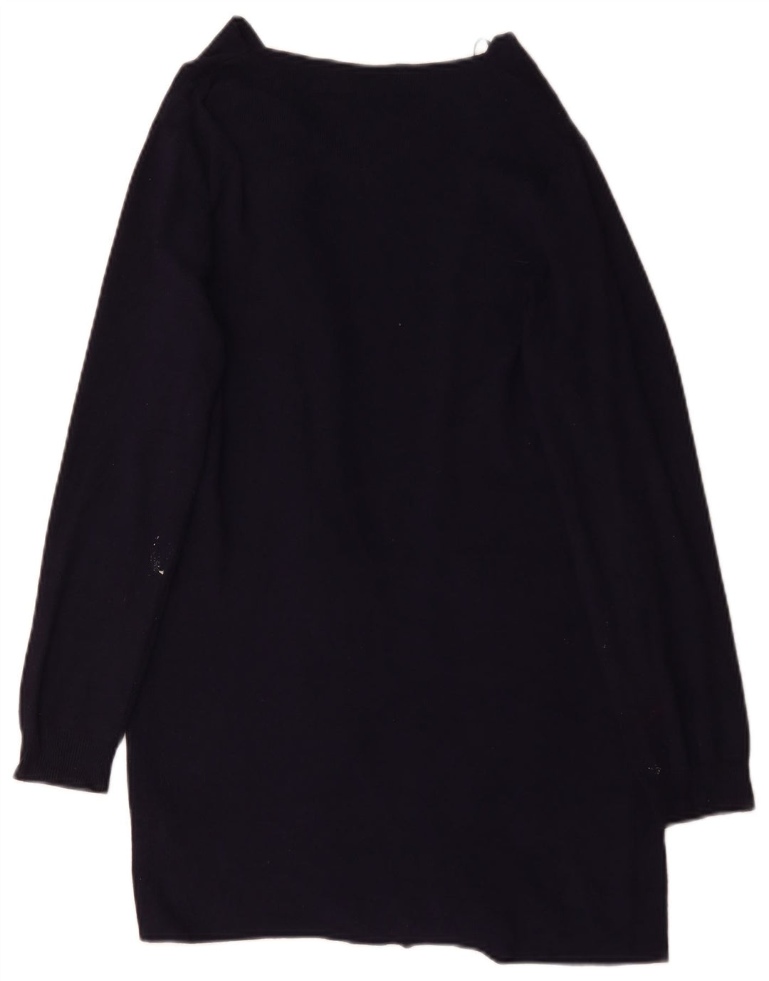 Marks & Spencer Womens Longline Cardigan Sweater UK 14 Medium Navy Blue