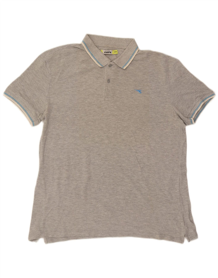 Diadora Mens Polo Shirt 2XL Grey