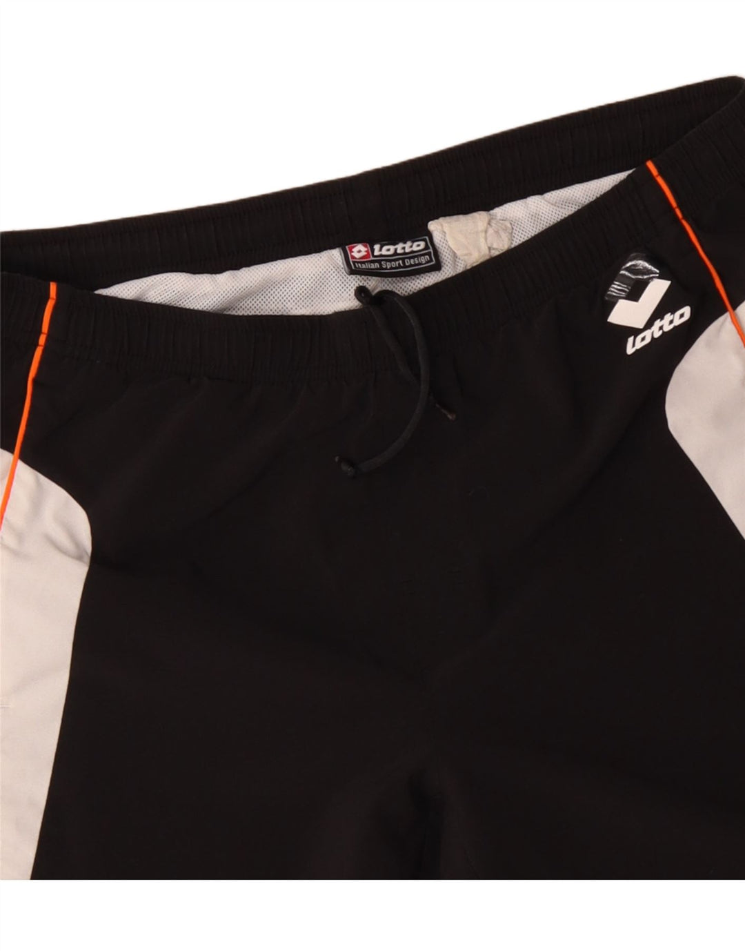 LOTTO Mens Tracksuit Trousers Large Black Colourblock Polyester