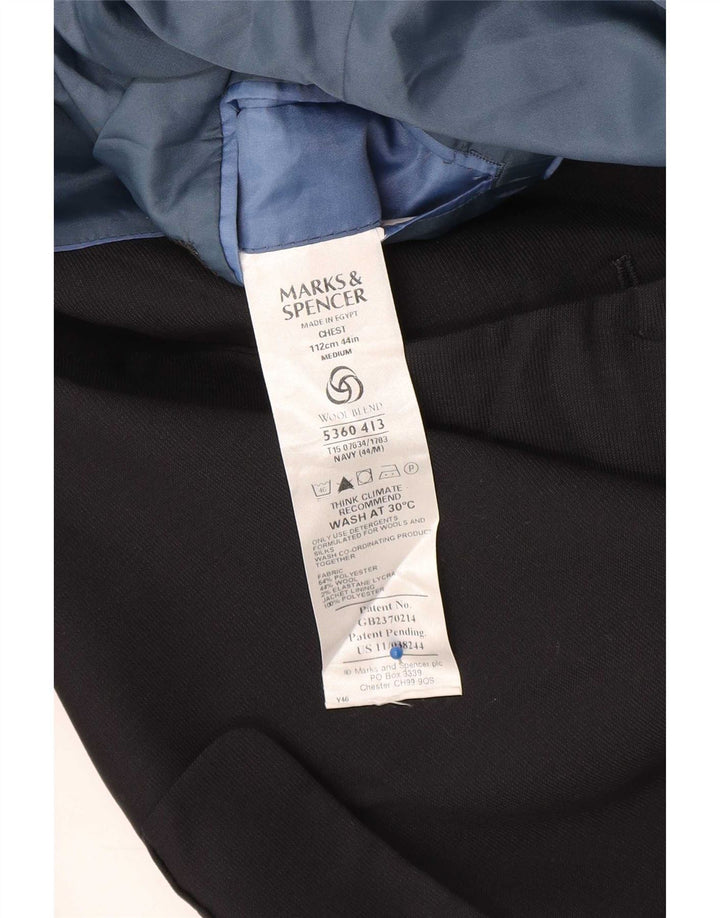 Marks & Spencer Veste blazer à 3 boutons pour homme UK 44 XL Bleu marine Polyester