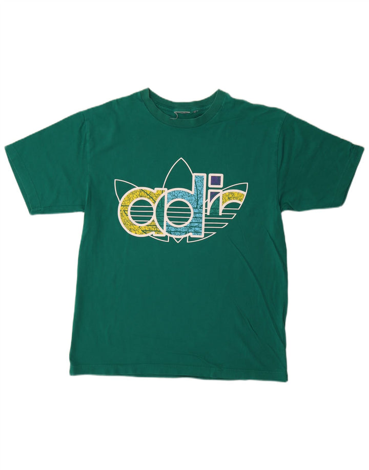 Męska koszulka graficzna Adidas Top Medium Green