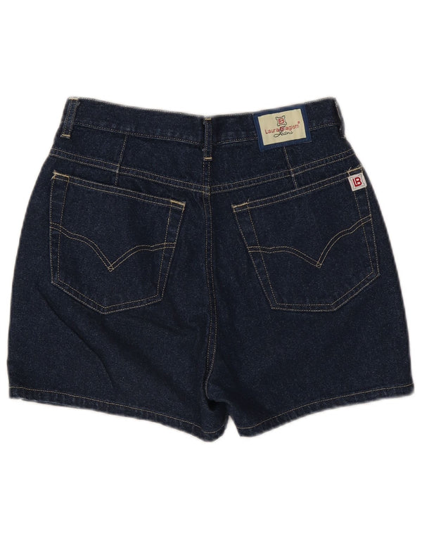 Laura Biagiotti Womens Denim Shorts W30 Medium Navy Blue Cotton