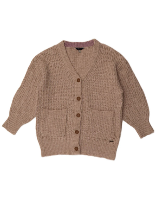 Joules Damen-Strickjacke in Übergröße, Gr. 8, Beige, Polyester