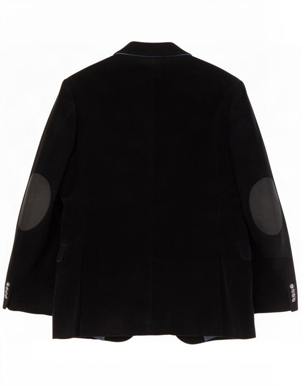 Tommy Hilfiger Herre skræddersyet 2-knaps blazerjakke UK 46 Small Black