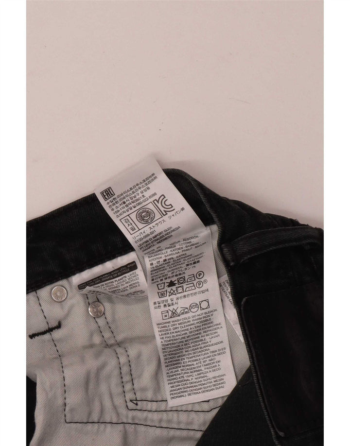 Levi's Herren Slim Jeans W36 L32 Schwarze Baumwolle
