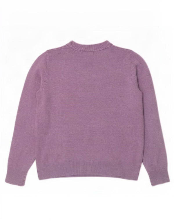 Sweter damski Marks & Spencer z okrągłym dekoltem, UK 10, mały fiolet