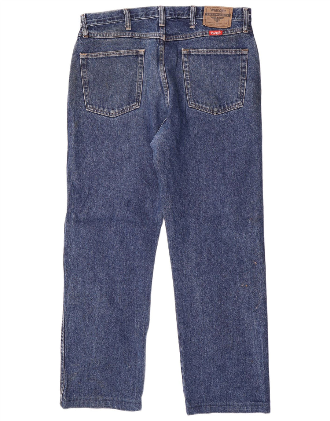 Wrangler Herre Regular Fit Straight Jeans W35 L30 Blå Bomuld