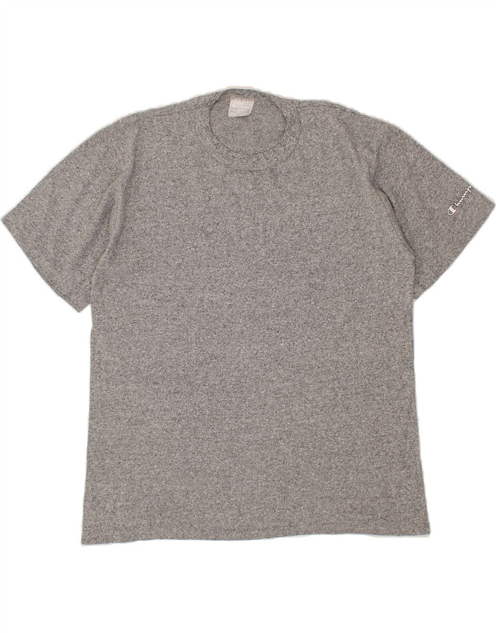 CHAMPION Mens T-Shirt Top Large Grey Flecked Vintage Champion and Second-Hand Champion from Messina Hembry 