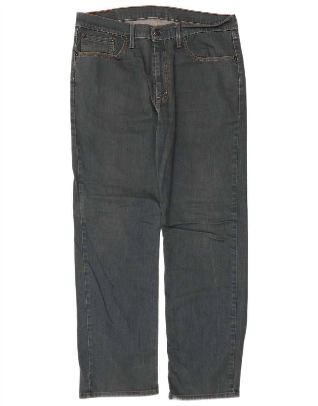 LEVI'S Mens 751 Straight Jeans W38 L30 Blue Cotton