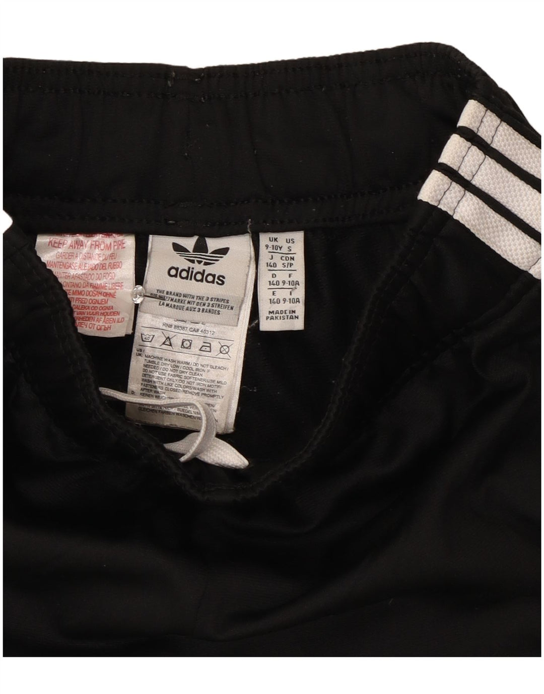 Adidas Pantalon de Survêtement Garçon Joggers 9-10 ans Noir Polyester