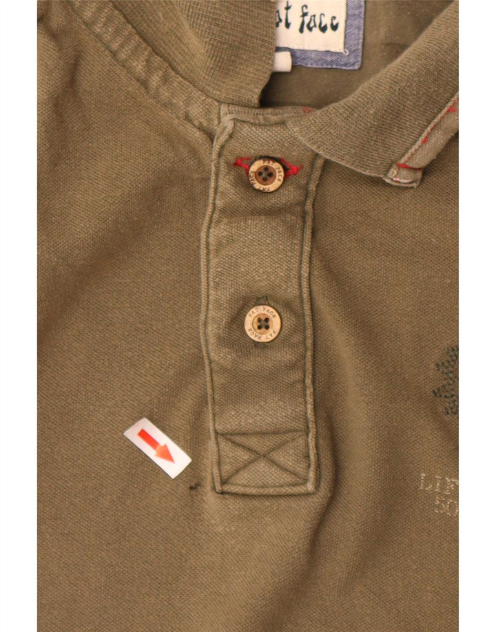 Polo da uomo Fat Face XL in cotone kaki
