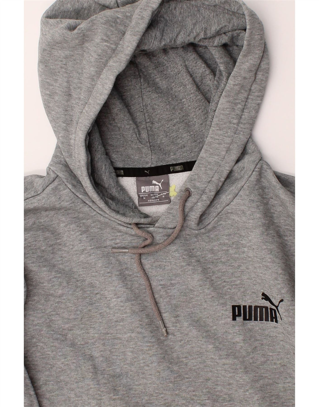 PUMA Mens Hoodie Jumper Medium Grey Cotton Vintage Puma and Second-Hand Puma from Messina Hembry 