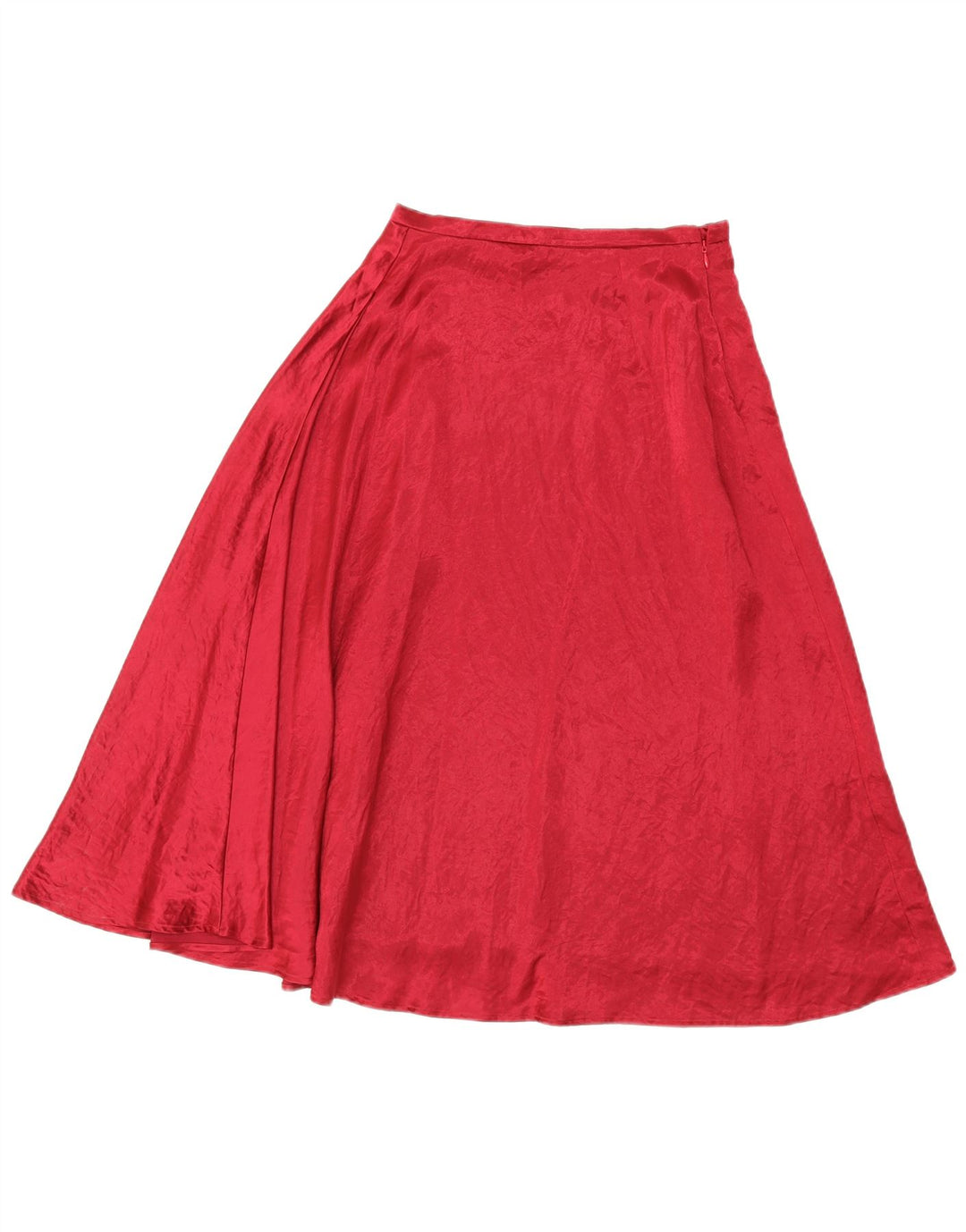 Marks & Spencer Womens A-Line Skirt UK 8 Small W26 Red Acetate