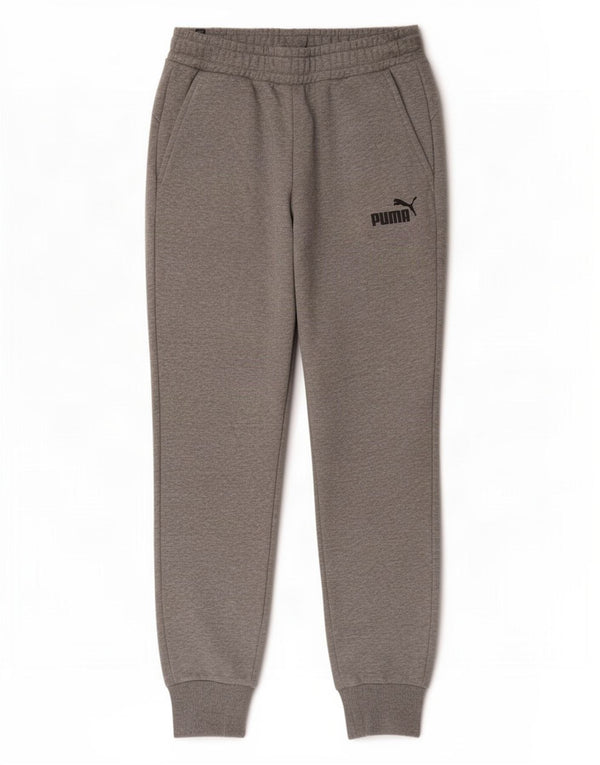 Puma Mens Tracksuit Trousers Joggers Medium Grey Flecked Cotton