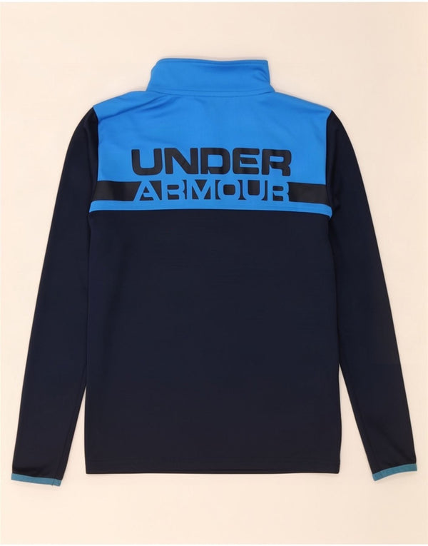Under Armour Boys Graphic Pullover Tracksuit Top 11-12 Years Large Navy Blu