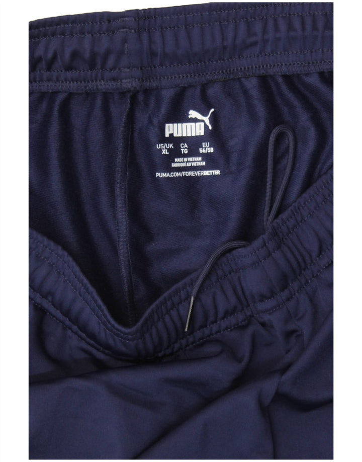 PUMA træningsdragt bukser til mænd XL marineblå polyester